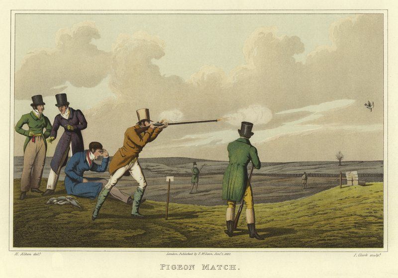 Pigeon match, 1820